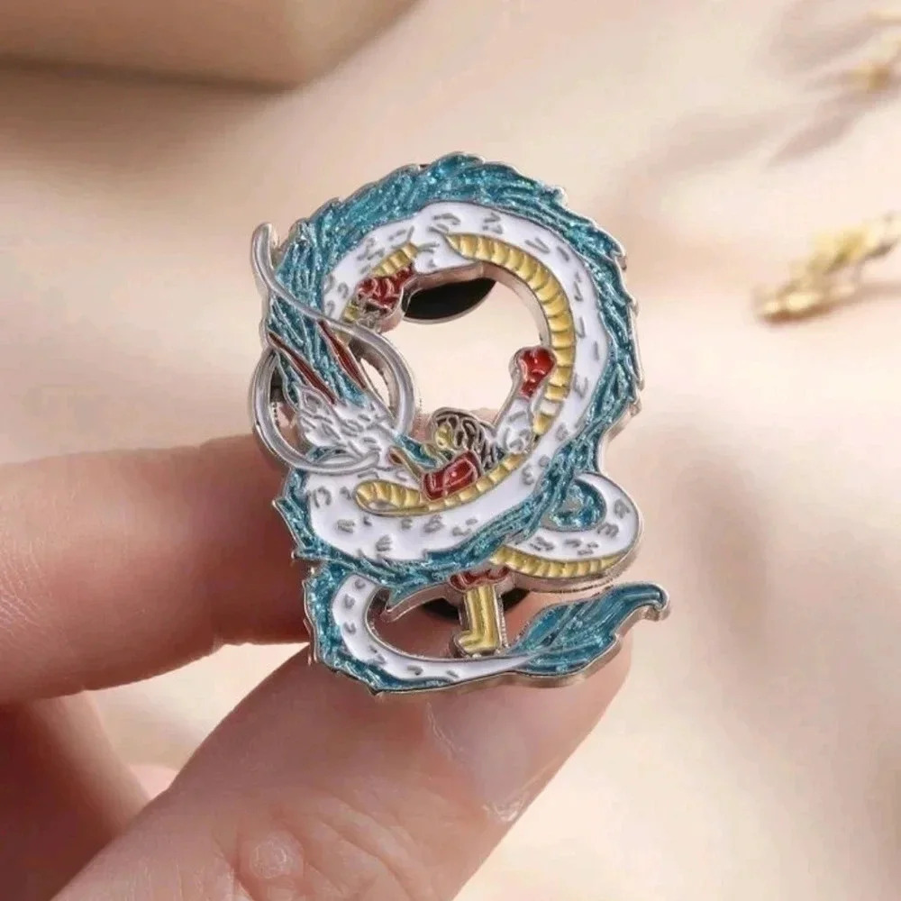 Studio Ghibli movie spirited away collectors enamel pin brooch charm anime girl